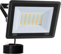 30W Security Lights With Motion SensorSuper Bright 3000lm LED Floodlight OutdoorIP66 Waterproof Wall Light Work Lighting3000K Warm White Spotlight Outside For GarageGardenBackyard(Cool White30W)