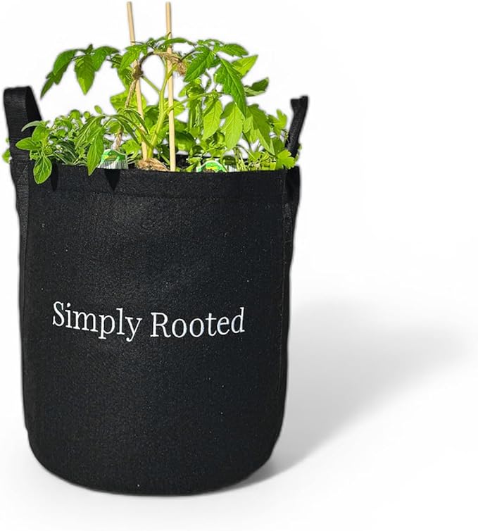 Gardenuity Simply Rooted Garden – Vegetable and Herb Garden Kit with Live Tomato or Pepper Plant Bonnie Plants Miracle-Gro Pour &amp Feed Plant Food &amp 5-Gallon Grow Bag