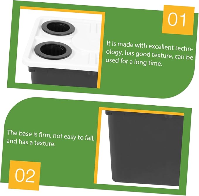 GANAZONO Hydroponic Bucket for Greenhouse Soilless Cultivation Barrels Easy Assemble Planting Holder