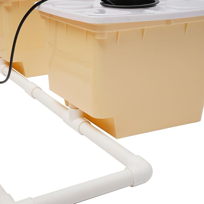Deep Water Culture Hydroponic System Grow Kit W/Submerged Pump 11L 5 Box