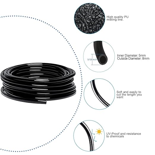 49.21Ft Drip Irrigation Kit Automatic Drip Irrigation System 360° Bendable Garden Irrigation System Garden Watering System Adjustable Bendable Nozzle Copper Sprayer System for Garden Yard