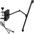 Black Clip Mount Full Spectrum LED Lamp 15 Ft Plug in Timer Cord Adjustable Left Right Front &amp Back Simple Design for Plants Shelf Home