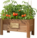 Personalized Cedar Raised Planter Box – Custom Plaque Plate Engraved Garden Bed for Vegetables &amp Flowers Handmade in USA