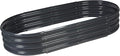 Raised Garden Bed GRS Certified Galvanized Planter Box Outdoor 8ft Oval Rot-Resistant Metal Garden Bed Planter Recycled Eco-Friendly Material Planter for Vegetables Flowers Herbs (Grey)
