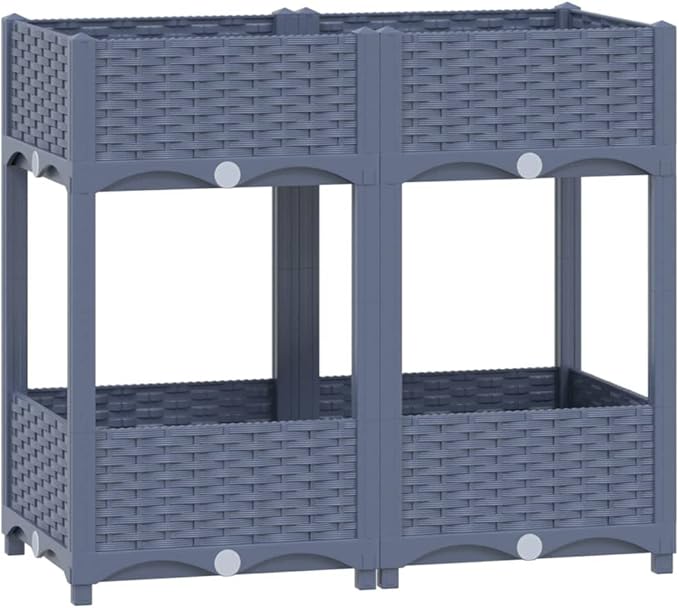 YAFF Raised Bed 31.5x15.7x28 Polypropylene (16.544lbs)