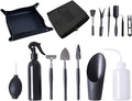 Garden Tool Set 15PCS Garden Planting Tool Set Bonsai Transplanting Gardening Tool Set Gardening Kit with Mini Planting Hand Tools for Indoor Miniature Garden Plant