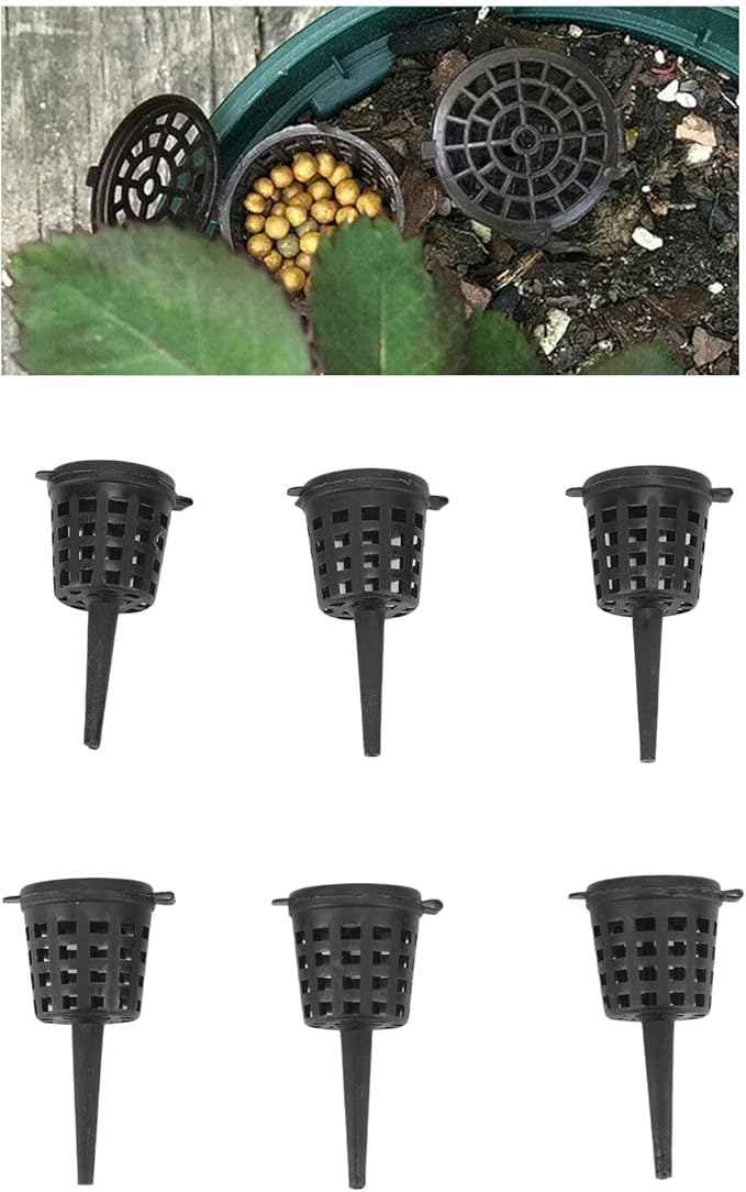 Set of 100 Bonsai Fertilizer Baskets with Lid Portable Mesh Baskets for Easy Fertilizing of Potted Plants Succulents and Orchids