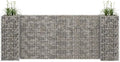 Gabion Planter Raised Garden Bed 102.4 x 102.4 x 39.4 in Silver Large Outdoor Metal Raised Flower Bed for Patio Landscape &amp Backyard Gardening