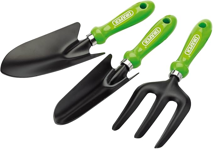 Draper 83972 Easy Find Gardening Hand Tool Set - Green (3-Piece)