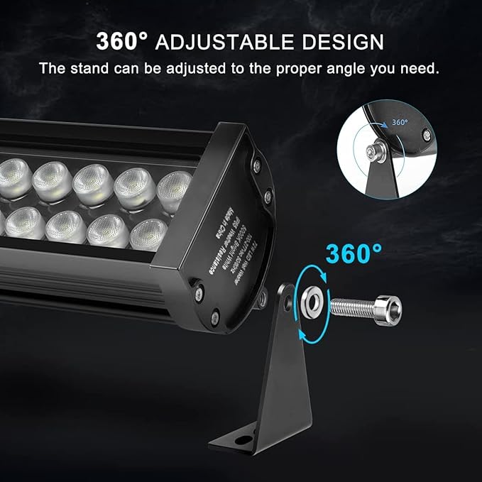 LED Wall Washer Light 72W 40 5000K Super Bright Heavy Duty LED Light Bar for Batting Cage Garage Lighting Box Farms Commercial Billboards and Landmarks