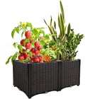 Raised Garden Beds Planters for Outdoor Plants Box Plastic Elevated Garden Bed Kit for Vegetables Flowers Herbs in Backyard Patio Balcony