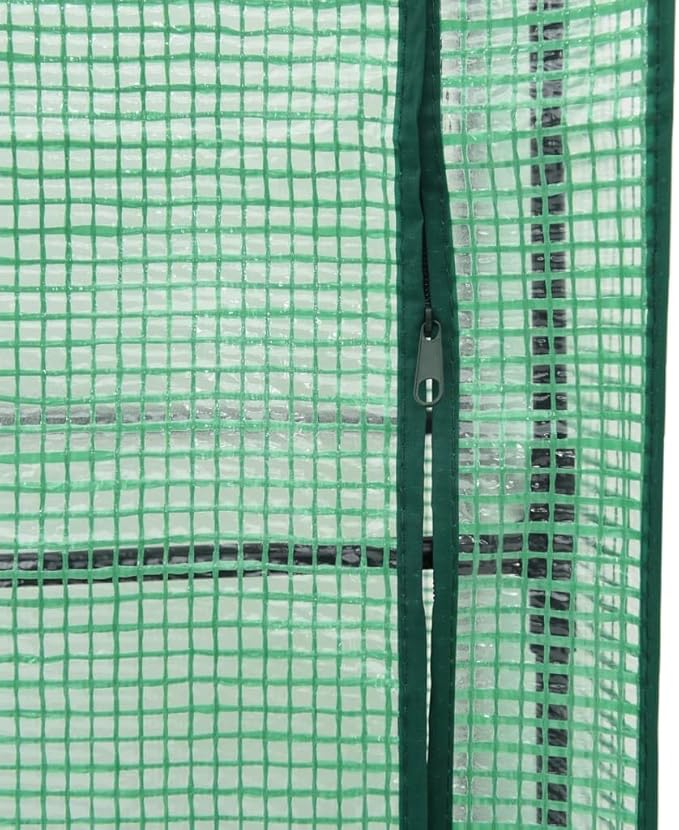 vidaXL Raised Bed Black Green Polypropylene Iron Polyethylene Large