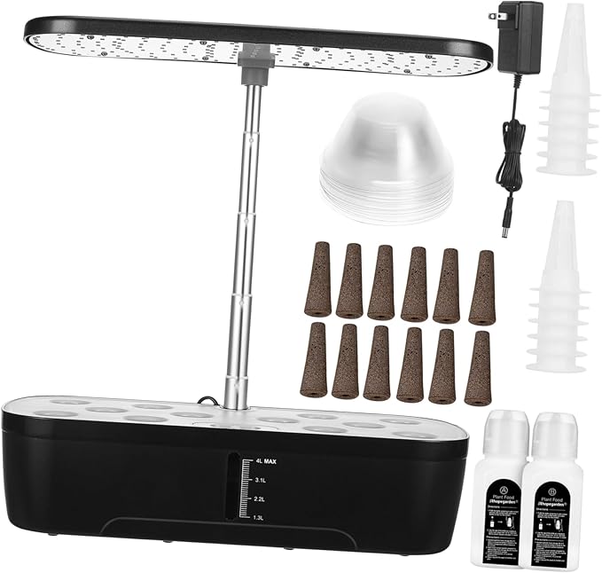 1set Indoor Hydroponics Growing Kit Smart Vegetable Planter with Led Grow -Saving Indoor Gardening for Homes and Apartments