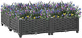 vidaXL Raised Bed 31.5x31.5x9.1 Polypropylene
