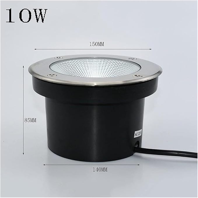 10W/15W IP68 Waterproof Outdoor Recessed Ground Spotlight Anti-Rust Aluminum Landscape Lighting for Patio Pathway and Lawn