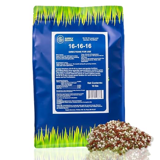 Supply Solutions 16-16-16 Complete Lawn &amp Garden All Purpose Granular Fertilizer (10 Lbs)