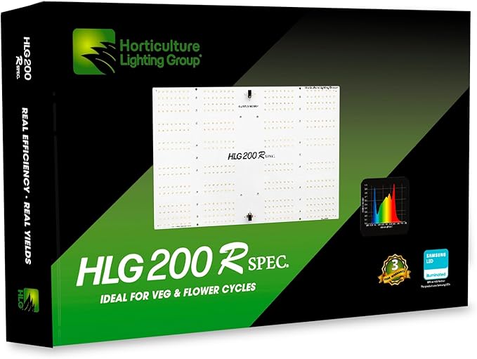 Horticulture Lighting Group HLG 200 Rspec 196w 120 Volt Quantum Board LED Grow Light