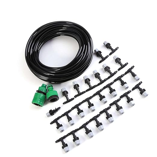 3 Set Micro Drip Watering System with Distribution Tubing Hose and Nozzle Micro Nozzle Atomization Kit Automatic Drip Irrigation Kit for Garden Yard Watering