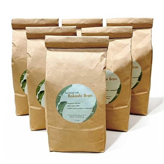 ®Premium Bokashi Bran- 13.2 lbs- Excellent for Food Waste Composting Garden and Pet Ordors Congrol (2)