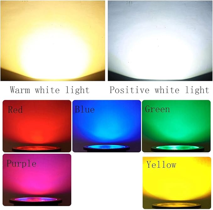 4PCS 1W Ground LED Landscape Lights Outdoor Buried Lights IP67 Waterproof Underground Buried Lamp Outdoor LED Ground Spotlight for Driveway Deck Step Lighting Decoration (Yellow 1w (24V)) (Gree