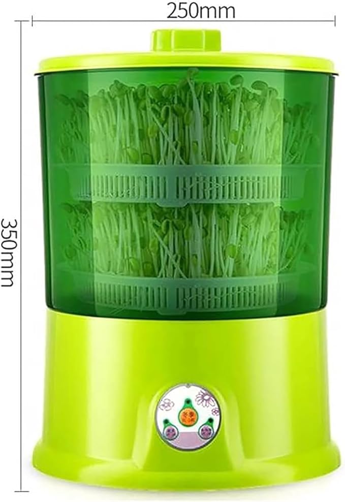 2 Layers Self Made Seed Germination Device Automatic Sprouter Machine 4 Seasons Planting Mode 360° Automatic Watering Constant Temperature for Making