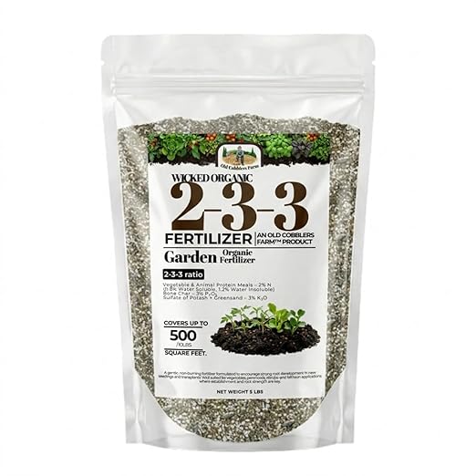 Old Cobblers Farm Wicked Organic Seed Starter Fertilizer 2-3-3 – Gentle Nutrition for Strong Root Development (5 lbs | 10 lbs | 15 lbs | 20 lbs) (20 lbs)