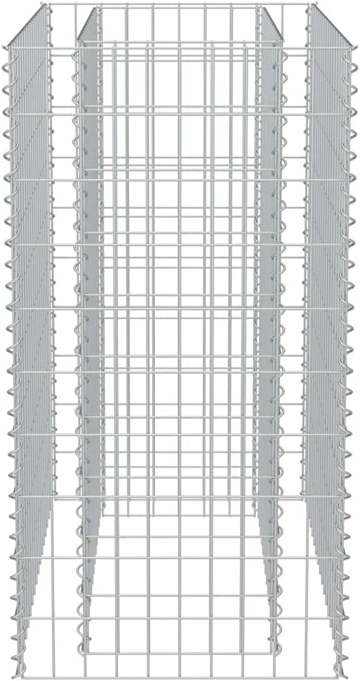 Gabion Raised BedOutdoor Garden GabionsStone BasketsPlanters Raised Vegetable BedsGarden DecorationGalvanized Steel 35.4x19.7x39.4