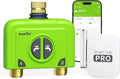 RAINPOINT WiFi Water Timer for Garden Hose 2 Zone WiFi Sprinkler Controller Smart Hose Timer Valve Automatic Drip Irrigation System/Rain Delay for Garden/Lawn (Brass Inlet &amp Outlet WiFi Gatewa
