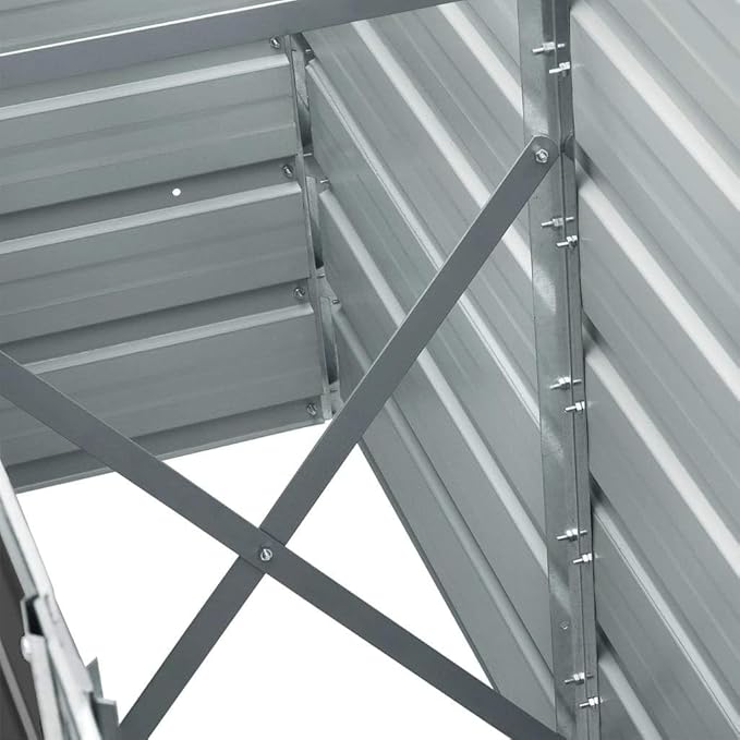 SKM Raised Bed Anthracite Galvanized Steel 94.5x15.7x17.7 in DurableAnthracite (Weight 15.39KG)