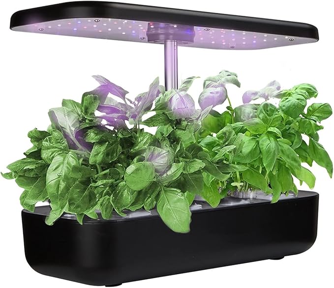 Indoor Vertical Garden Hydroponics Growing Intelligent Home Gardening ination Tool with 36W LED Lights Two Grow Modes Nursery Pots