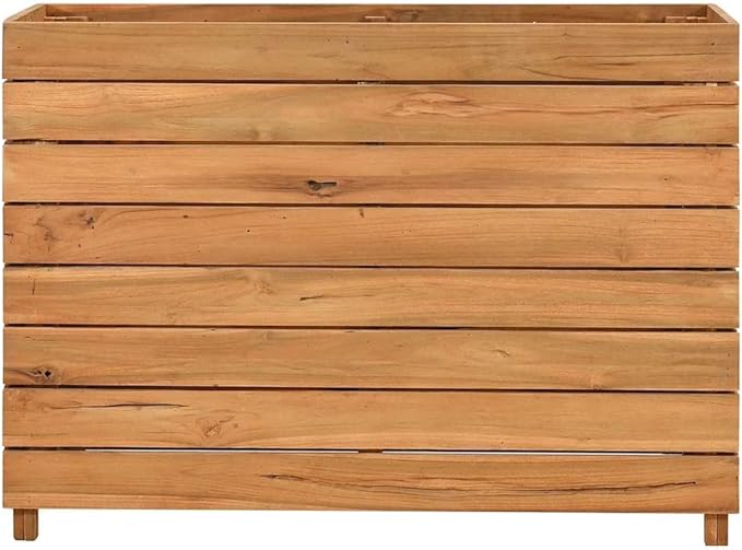 Wooden Raised Garden Bed Flower Planters Box for Growing Flowers Herbs or Veggies 39.4x15.7x28.3-513