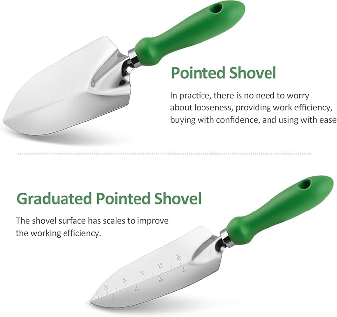 Garden Tool Set Premium Ergonomic Stainless Steel Hand Garden Tool Kit for Women and Men with Storage Bag for Outdoor Gardening Work