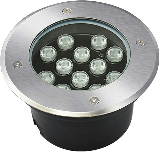 Ground LED Landscape Lights - LED Beam Spotlight 12V /24V LED Embedded Buried Lamp IP67 Waterproof Staircase Floor Aisle Illumination Building Outdoor LightsGreen-9W(12V)