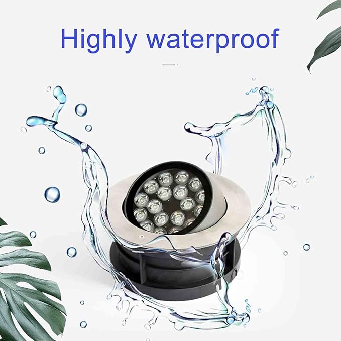 Adjustable LED Buried Light - 24V Outdoor Spotlight IP67 Waterproof Outdoor Buried Lights Ground Landscape Lights Rotation Spotlight Beam Light Outdoor Floor Lamp(Red Light6W)