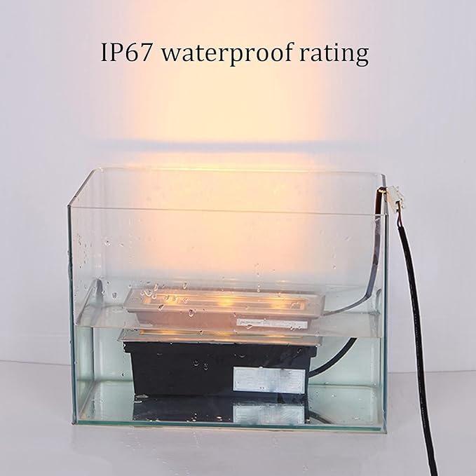 Rectangular Ground Landscape Light - Outdoor Ground Spotlight Recessed LED Underground Light IP66 Waterproof Long Strip Floor Lamp for Parks Squares LandscaRgb-9W
