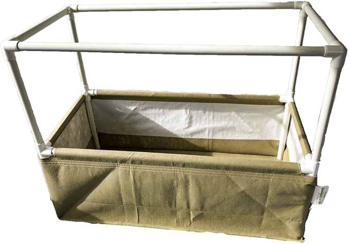 Grassroots Fabric Pots Raised Beds (2' x 4' w/Trellis &amp Blumat Irrigation Kit)