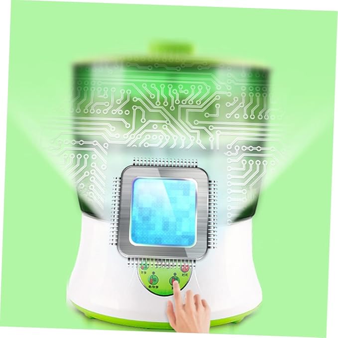 110v Microcomputer-Controlled Dual Sprouting Machine for Home Use Automatic Hydroponic Bean and Maker Temperature Control and Circulation System