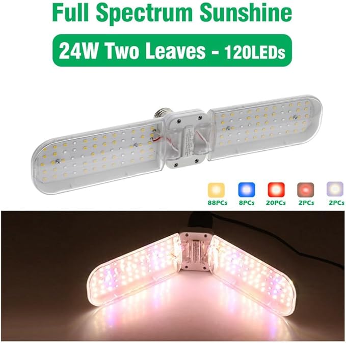 LED Grow Light Foldable Phyto Lamp for Indoor Plants Bloom Flowering Grow Lamps Garden E27 1 Piece B