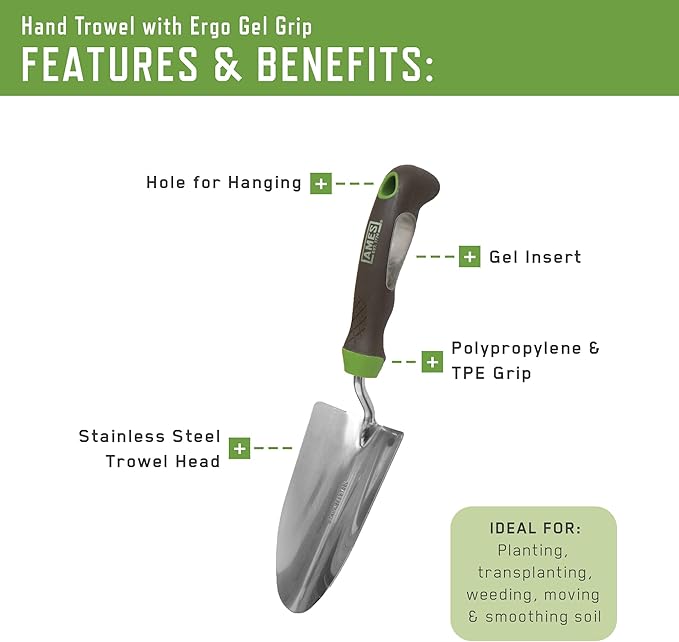 Ames Planting Bundle: Transplanter Trowel Weeder &amp Scoop