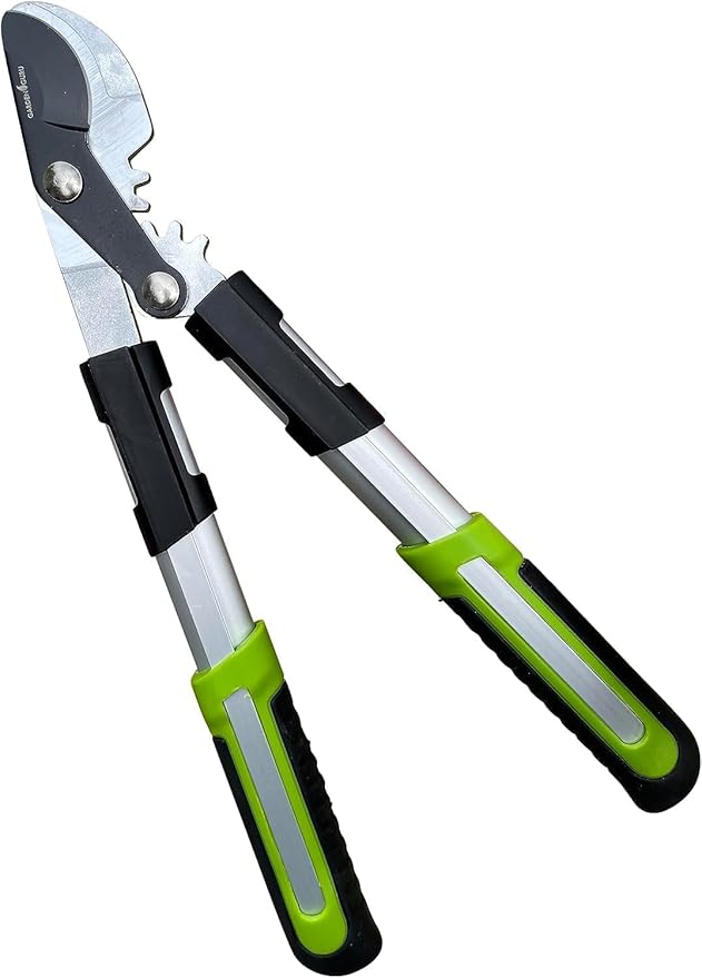 GARDEN GURU Hedge Shears Bypass Loppers Pruning Shears 3 Pc Set - Heavy Duty Comfort Grip Handles - Sharp Blades for Easy &amp Clean Cuts - Perfect Trimming Tool Kit