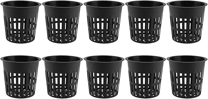 Net Pots for Hydroponics 16pcs Durable Safe Plastic Hydroponic Basket Cup for Garden Balcony Planting