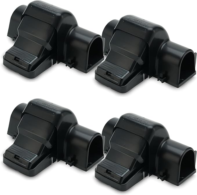 Rat Traps Indoor and Outdoor - 4 Pack Dual-Entry Large Rat Trap Outdoor and Indoor for Home Garden and Restaurant with 99.9% Trap Rate | Easy to Use Rodent Traps with Safe Hands Free Design - UCatch