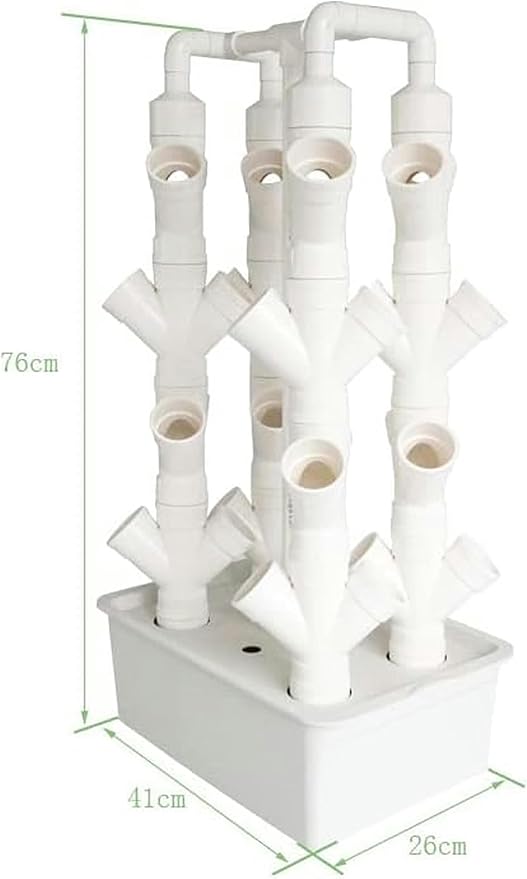 Hydroponics Growing Vegetable Plant Tower Water Circulation Detachable Multi-Layer Desktop Planting Frame32 Sites//1pc (32 Sites)
