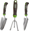 AMES 24450009 3-pc. Ergo Gel Grip Garden Tool Set with Hand Trowel Transplanter &amp Cultivator