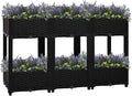 Raised BedGarden PlantersGarden PlantersGarden CenterpiecesGarden BedsRaised Beds for Growing FlowersHerbs and Fruits47.2x15.7x28 Polypropylene