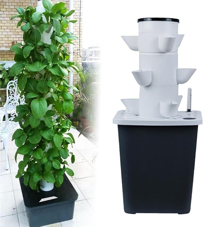 Hydroponic Growing Kits Garden Hydroponic Growing System Aeroponics Growing Kit For Herbs Fruits And Vegetables With Hydrating Pump Adapter Net Pots TimerHerb Garden Germination Kit ( 15holes)