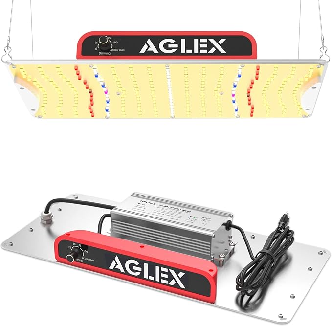 AGLEX K1000 LED Grow Light Grow Light with Daisy Chain &amp Dimmable Full Spectrum Plant Grow Lights for Hydroponic Indoor Plants Seeding