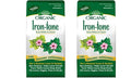 Espoma Organic Iron-Tone 3-0-3 Organic Fertilizer and Plant Food to Help Correct Iron Deficiency (Chlorosis). 5 lb. Bag. Turns Yellow to Green Non Staining Iron - 2 Pack