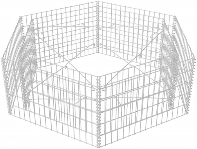 Hexagonal Gabion Raised BedOutdoor Garden GabionsStone BasketsPlanters Raised Vegetable BedsGarden Decoration63x55.1x19.7