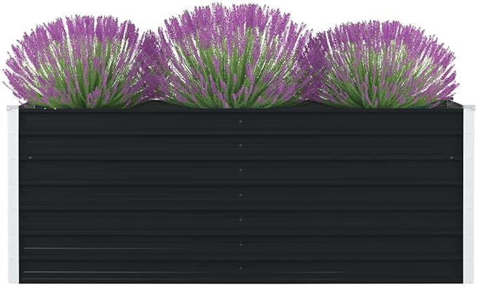 Garden Planter Raised Bed (63x31.5x17.7 Anthracite)